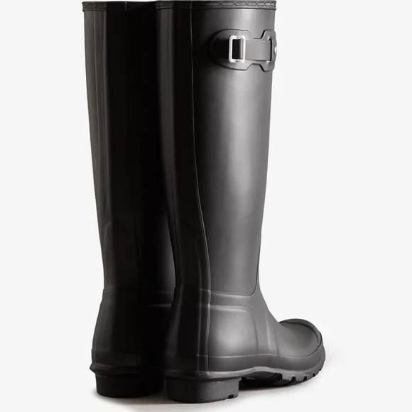 WOMENS PRELOVED HUNTER RAIN BLACK BOOTS SIZE 9 - Picture 2 of 7